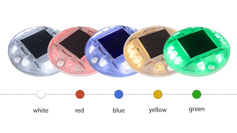 PC Round Solar Stud For Road color